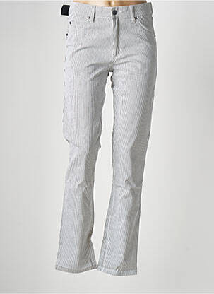 Pantalon slim tissage popeline taille normale blanc CHEAP MONDAY femme