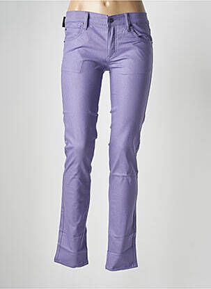 Pantalon slim stretch taille normale violet CHEAP MONDAY femme
