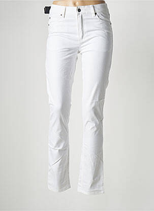 Pantalon slim tissage popeline taille normale blanc CHEAP MONDAY femme