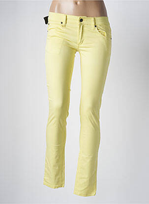 Pantalon slim taille basse taille basse jaune CHEAP MONDAY femme