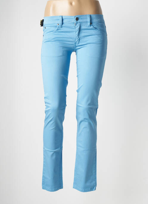 Pantalon slim taille basse taille basse bleu CHEAP MONDAY femme