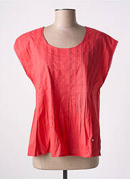 Blouse manches courtes manches courtes rouge AGATHE & LOUISE femme