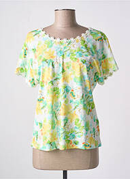 T-shirt coupe droite manches courtes vert AGATHE & LOUISE femme