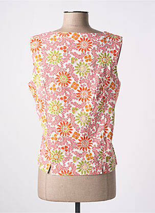 Gilet sans manche coupe cintrée rose AGATHE & LOUISE femme