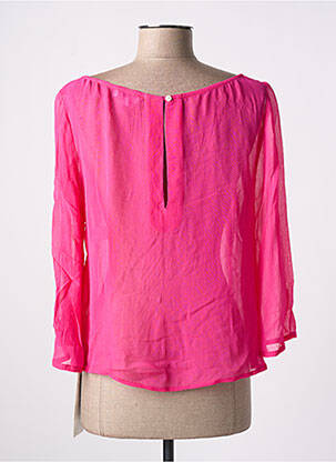 Blouse légère et transparente manches longues rose AGATHE & LOUISE femme