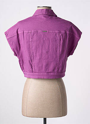 Veste casual poches violet AGATHE & LOUISE femme