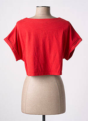 Chemisier manches courtes manches courtes rouge AGATHE & LOUISE femme
