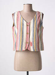 Gilet sans manche beige AGATHE & LOUISE pour femme seconde vue