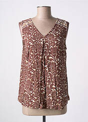 Top marron AGATHE & LOUISE pour femme seconde vue