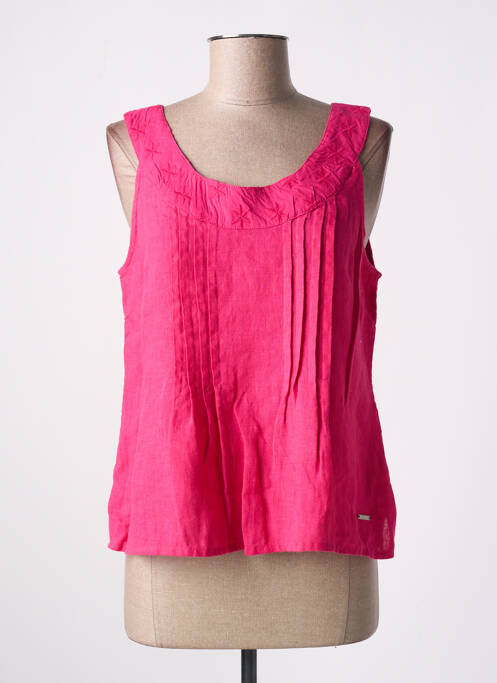 Top sans manche sans manche rose AGATHE & LOUISE femme