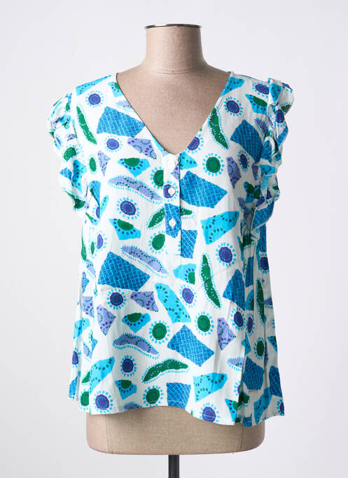 Blouse bleu AGATHE & LOUISE pour femme