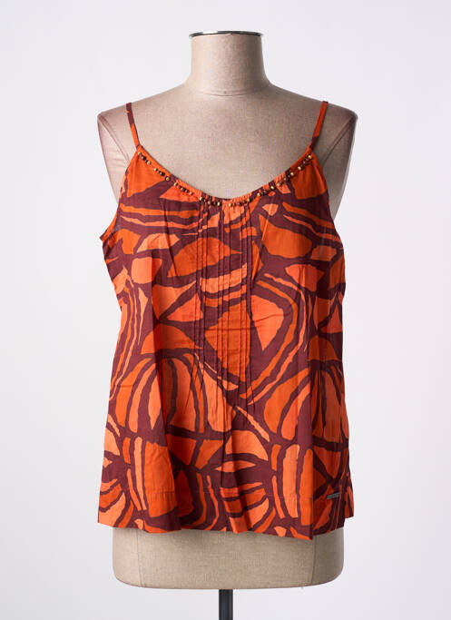 Top orange AGATHE & LOUISE pour femme