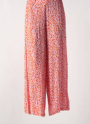 Pantalon large tissage crêpe taille normale rose AGATHE & LOUISE femme