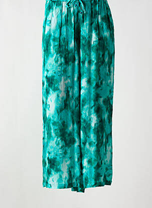 Pantalon large coupe fluide taille normale vert AGATHE & LOUISE femme