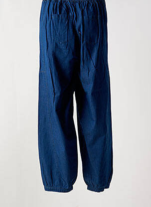 Pantalon cargo taille élastique taille normale bleu AGATHE & LOUISE femme