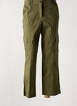 Pantalon cargo poches taille normale vert AGATHE & LOUISE femme