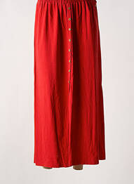 Jupe longue coupe fluide rouge AGATHE & LOUISE femme