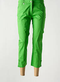 Pantacourt coupe droite taille normale vert AGATHE & LOUISE femme