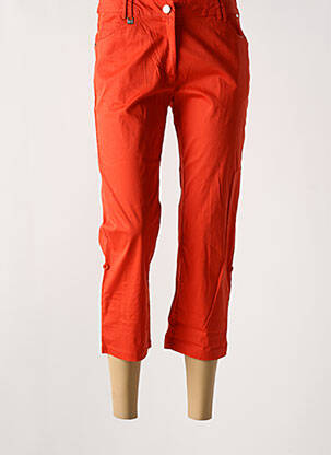 Pantacourt coupe droite taille normale rouge AGATHE & LOUISE femme