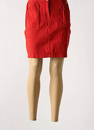Jupe courte poches rouge AGATHE & LOUISE femme