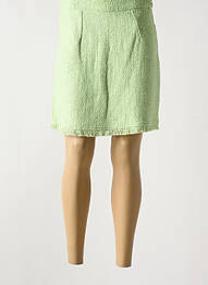 Jupe courte coupe droite vert AGATHE & LOUISE femme