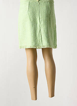 Jupe courte coupe droite vert AGATHE & LOUISE femme