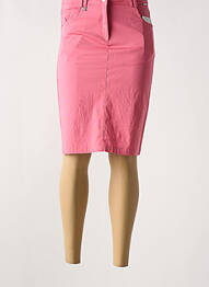 Jupe mi-longue taille normale rose AGATHE & LOUISE femme