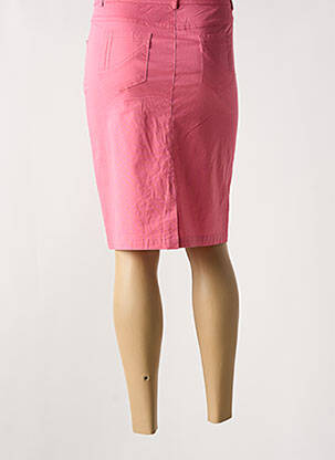 Jupe mi-longue taille normale rose AGATHE & LOUISE femme
