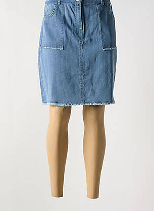 Jupe mi-longue bleu AGATHE & LOUISE pour femme