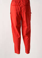 Pantalon cargo rouge AGATHE & LOUISE pour femme seconde vue