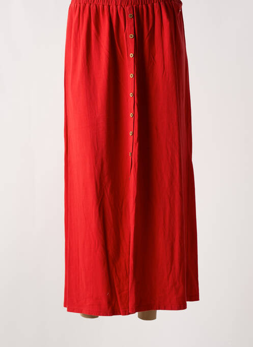 Jupe longue coupe fluide rouge AGATHE & LOUISE femme