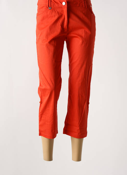 Pantacourt coupe droite taille normale rouge AGATHE & LOUISE femme