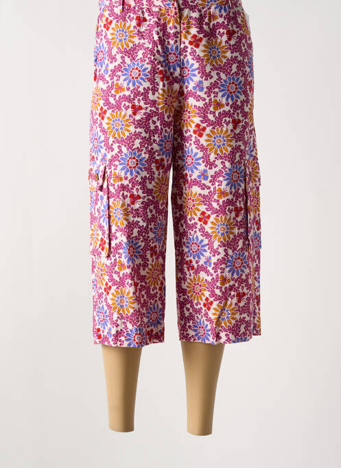 Pantacourt stretch taille normale violet AGATHE & LOUISE femme