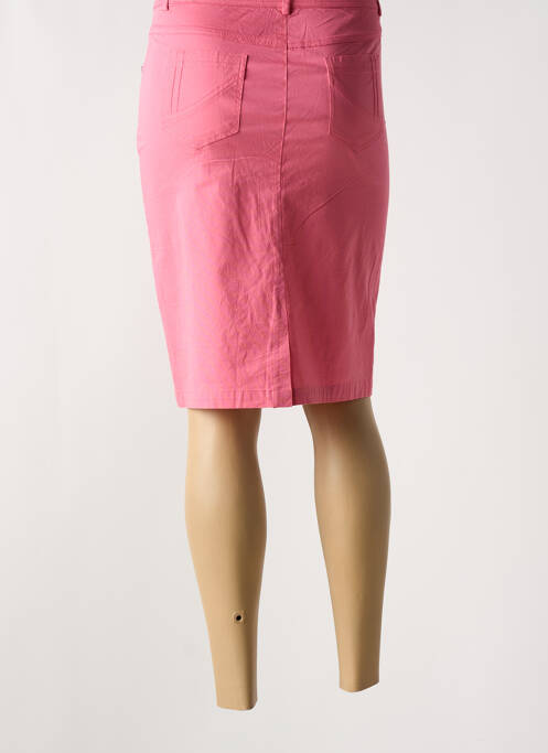 Jupe mi-longue taille normale rose AGATHE & LOUISE femme