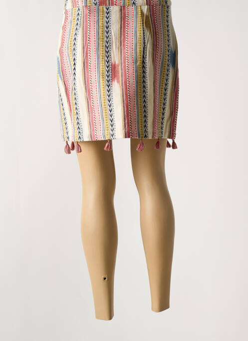 Jupe courte beige AGATHE & LOUISE pour femme