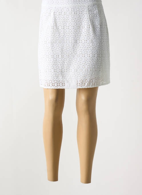 Jupe courte blanc AGATHE & LOUISE pour femme
