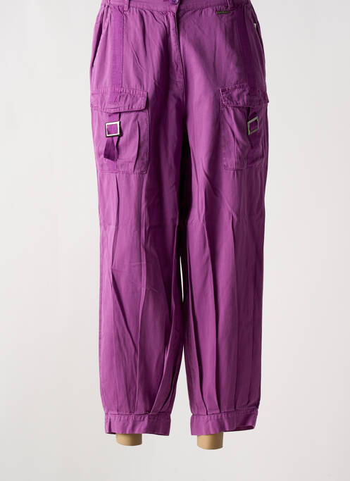 Pantalon cargo violet AGATHE & LOUISE pour femme