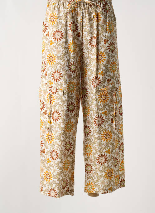 Pantalon large beige AGATHE & LOUISE pour femme