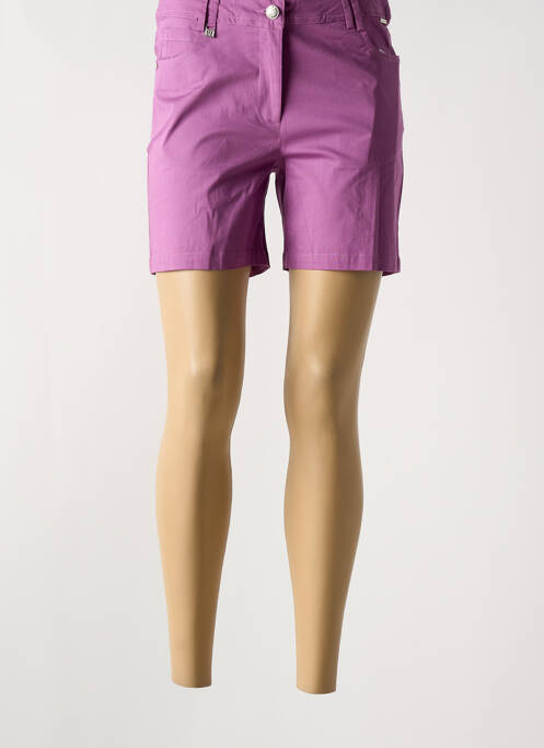 Short violet AGATHE & LOUISE pour femme