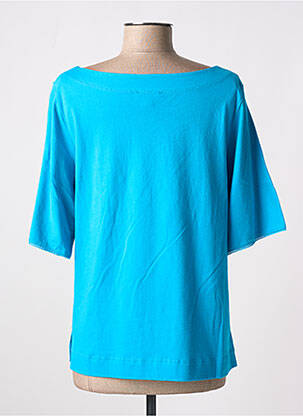 T-shirt stretch manches courtes bleu AGATHE & LOUISE femme