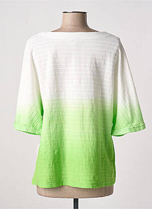 Gilet manches longues col rond vert AGATHE & LOUISE femme