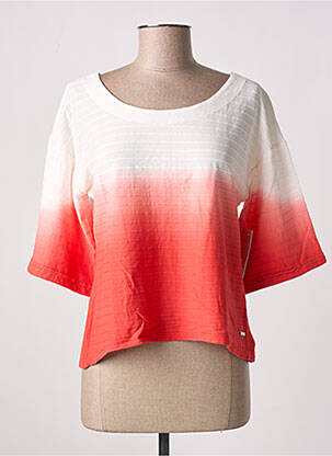 T-shirt manches mi-longues manches courtes rouge AGATHE & LOUISE femme