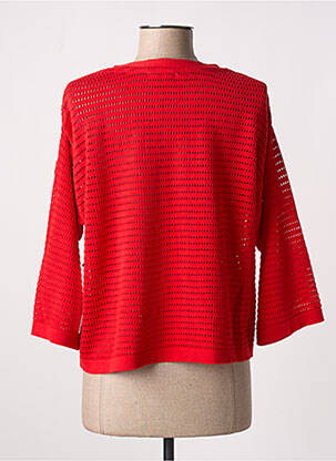 Gilet manches longues manches 3/4 rouge AGATHE & LOUISE femme