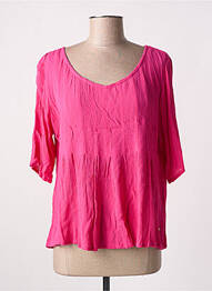 Blouse manches courtes manches courtes rose AGATHE & LOUISE femme