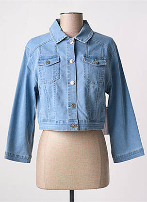 Veste casual poches bleu AGATHE & LOUISE femme