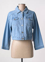 Veste casual poches bleu AGATHE & LOUISE femme