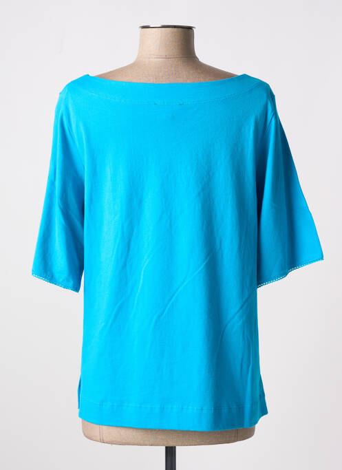 T-shirt manches mi-longues manches courtes bleu AGATHE & LOUISE femme