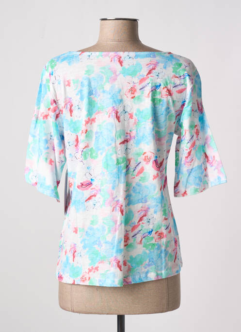 T-shirt manches mi-longues manches courtes bleu AGATHE & LOUISE femme