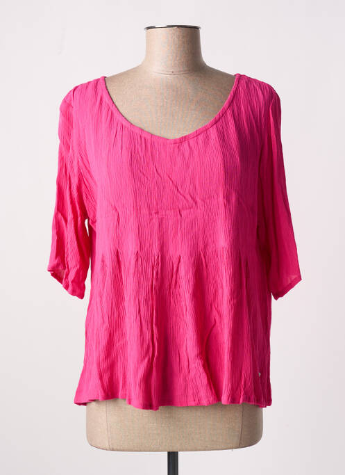 Blouse manches courtes manches courtes rose AGATHE & LOUISE femme