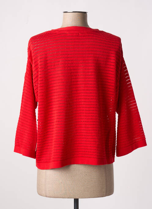 Gilet manches longues rouge AGATHE & LOUISE pour femme